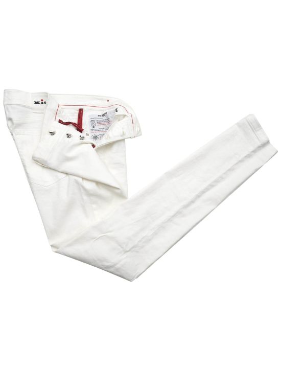 Kiton Kiton White Cotton Ea Jeans White 001