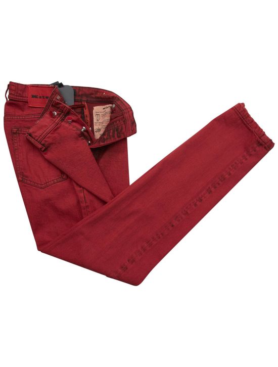 Kiton Kiton Red Cotton Ea Jeans Red 001
