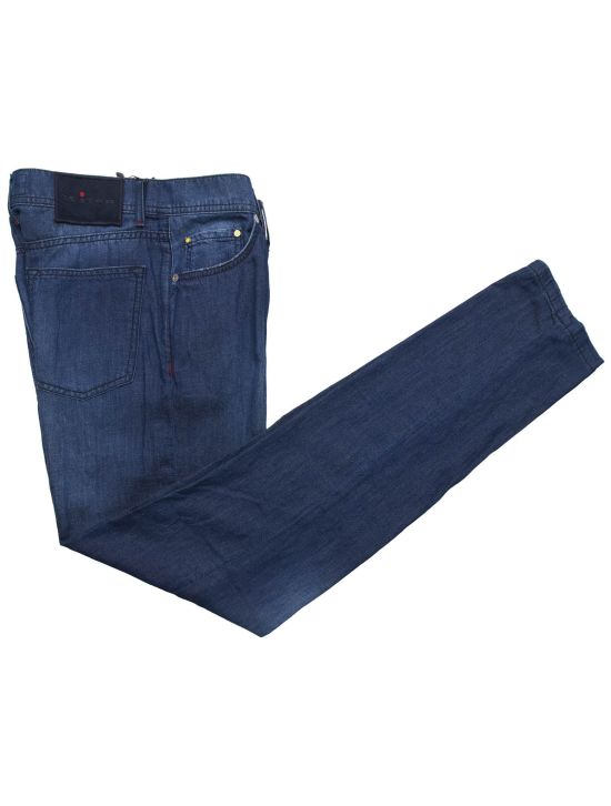 Kiton Kiton Blue Cotton Linen Jeans Blue 000