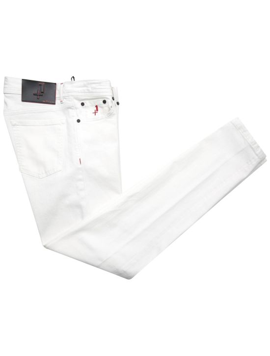 Kiton Kiton White Cotton Ea Jeans Special Edition White 000