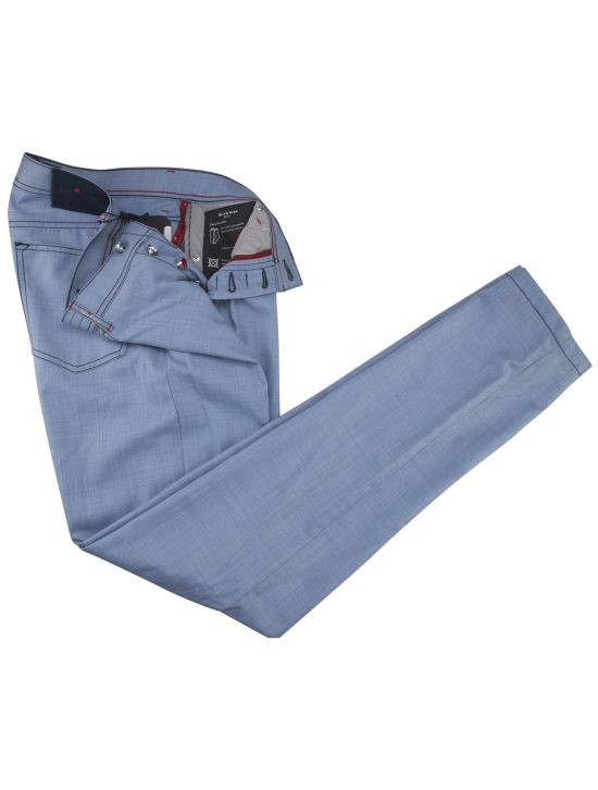 Kiton Kiton Blue Wool Jeans Blue 001