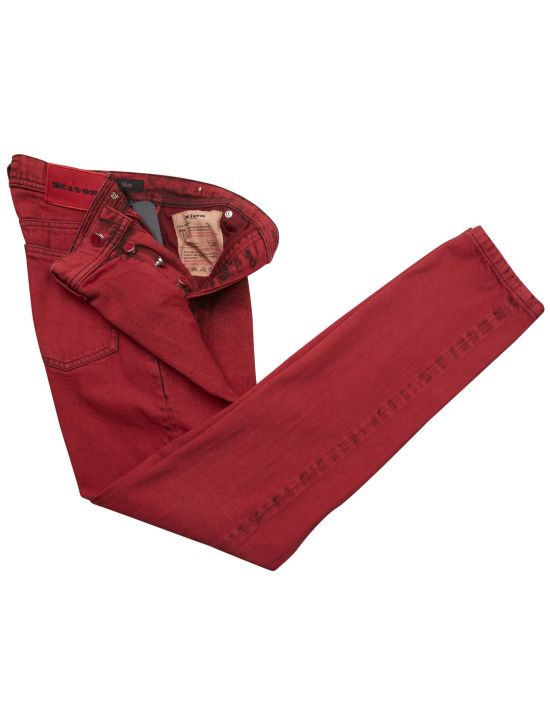 Kiton Kiton Red Cotton Ea Jeans Red 001