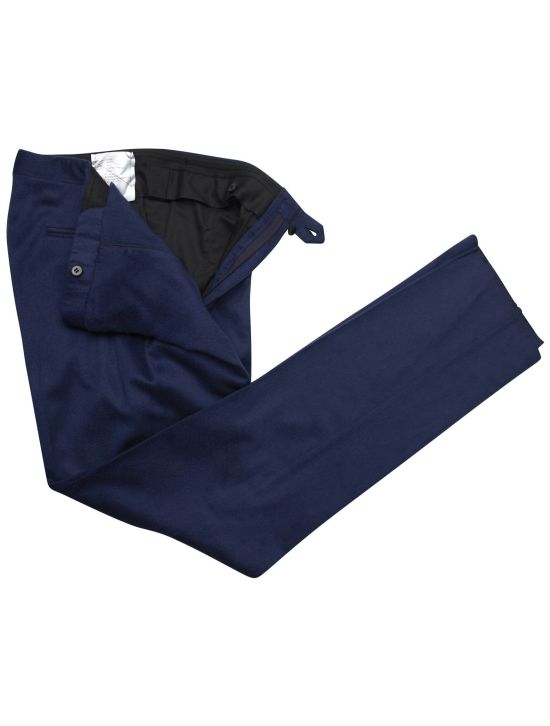 Kiton Kiton Blue Wool Cashmere Pants Blue 001