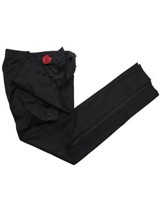 Kiton Kiton Black Wool Pants Black 001