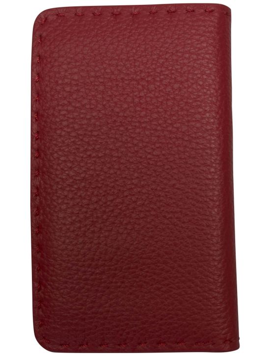 Kiton Kiton Red Leather Wallet Red 001