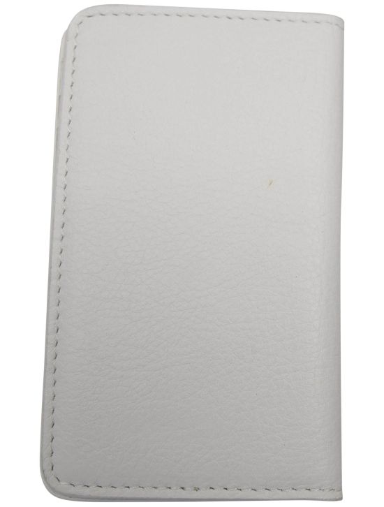 Kiton Kiton White Leather Document Holder White 001