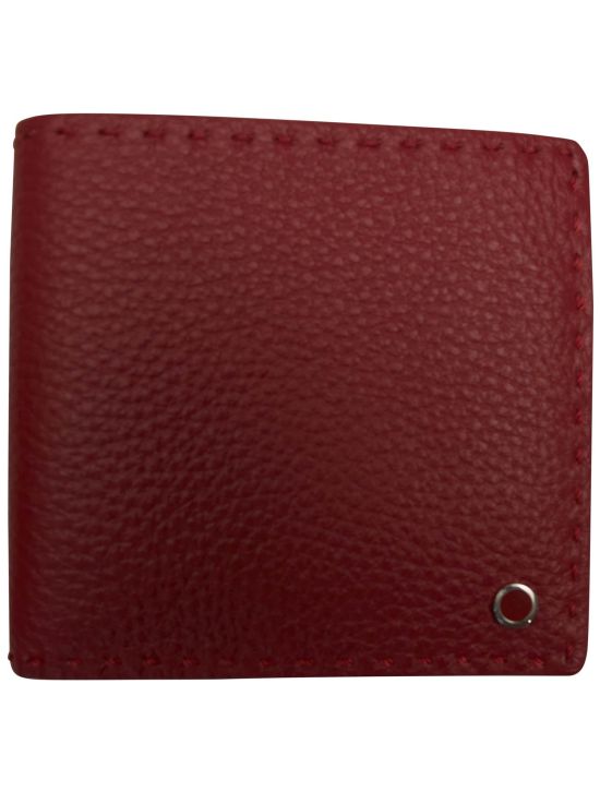 Kiton Kiton Red Leather Wallet Red 000