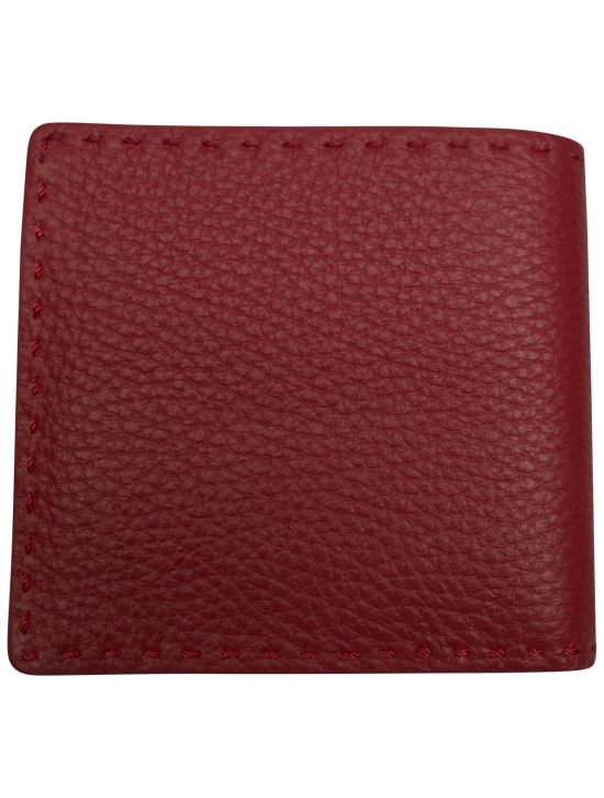 Kiton Kiton Red Leather Wallet Red 001