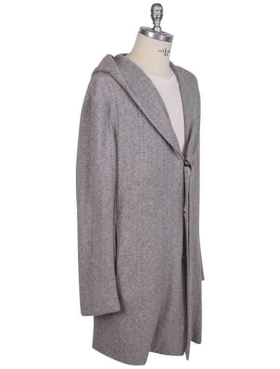 KNT Kiton Knt Gray Cashmere Overcoat Gray 001
