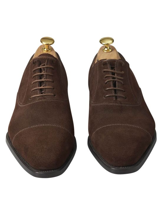 Kiton Kiton Brown Leather Suede Dress Shoes Brown 001
