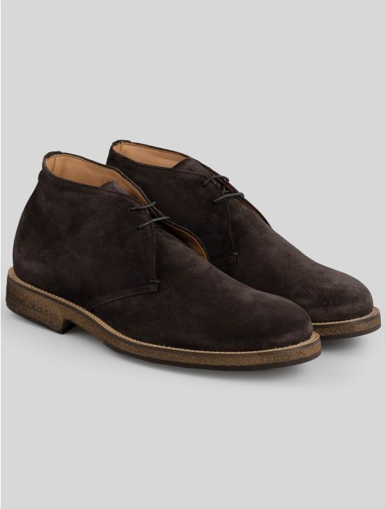 Kiton Kiton Brown Leather Suede Boots Brown 000