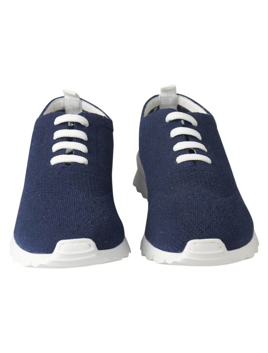 Kiton Kiton Blue Cashmere Sneaker Blue 001