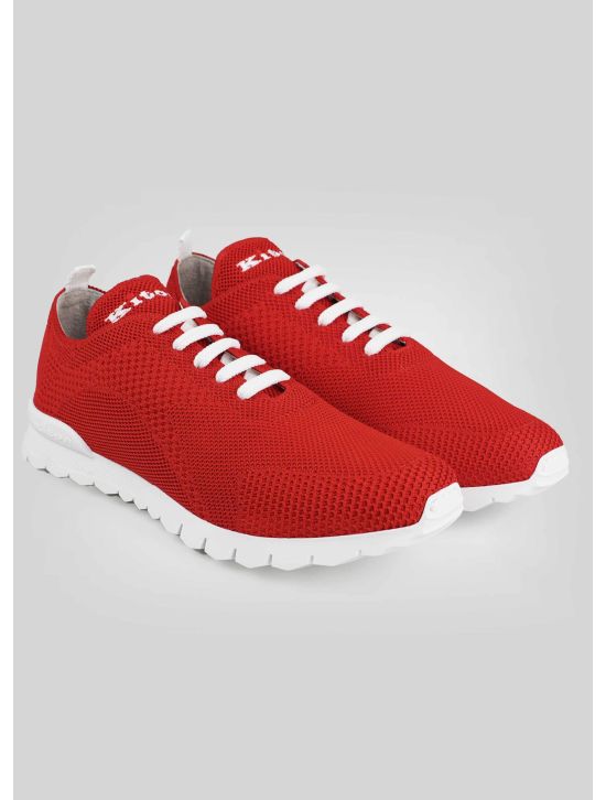 Kiton Kiton Red Cotton Ea Sneakers Red 000