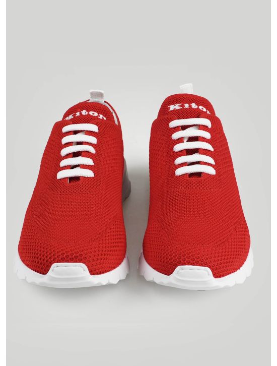 Kiton Kiton Red Cotton Ea Sneakers Red 001