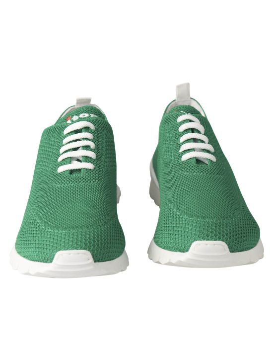 Kiton Kiton Green Cotton Ea Sneaker Fits Green 001