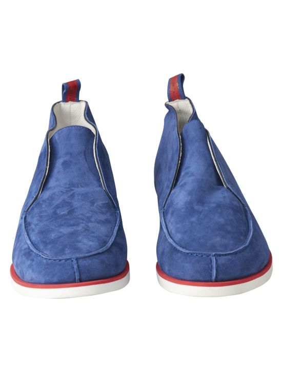 Kiton Kiton Blue Leather Suede Sneaker Blue 001