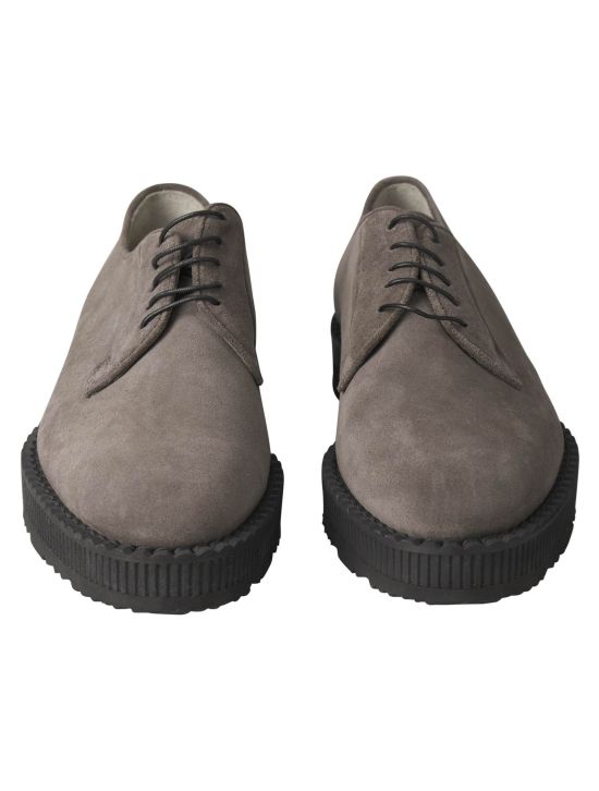 Kiton Kiton Gray Leather Suede Sneaker Gray 001