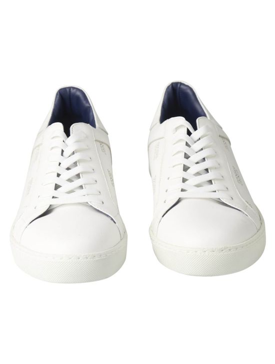 KNT Kiton KNT White Leather Sneaker White 001