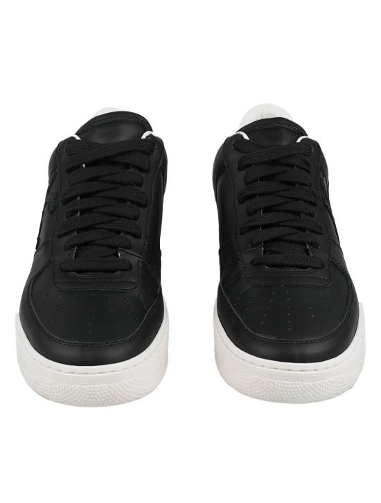 KNT KNT Kiton Black Leather Sneakers Black 001
