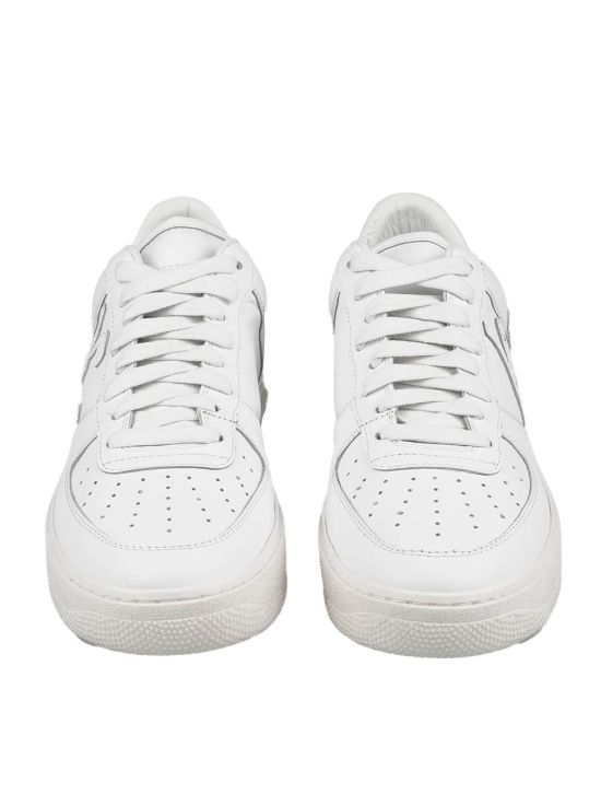 KNT KNT Kiton White Leather Sneakers White 001