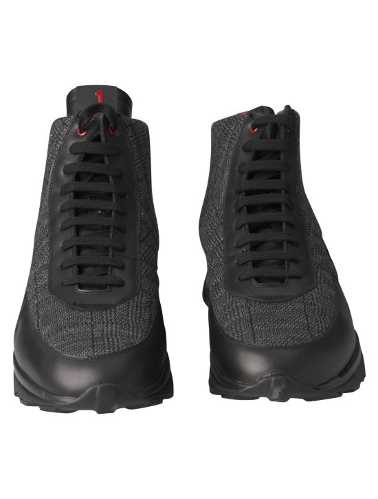 Kiton Kiton Gray Cashmere Pl Boots Shoes Gray 001