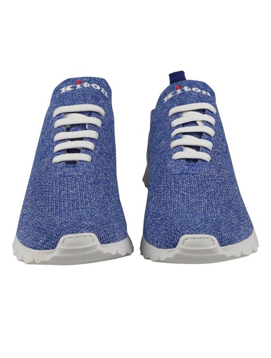 Kiton Kiton Light Blue Cotton Ea Sneakers Light Blue 001