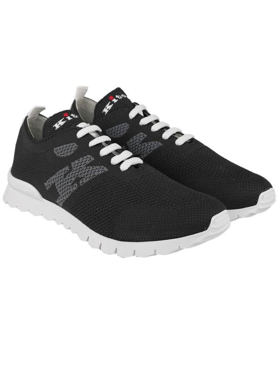 Kiton Kiton Dark Gray Cotton Ea Sneakers Dark Gray 000