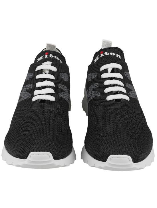 Kiton Kiton Dark Gray Cotton Ea Sneakers Dark Gray 001