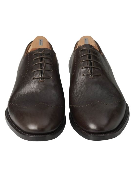 Kiton Kiton Brown Leather Dress Shoes Brown 001