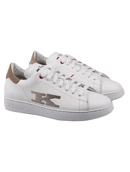 Kiton Kiton White Leather Sneakers White 000