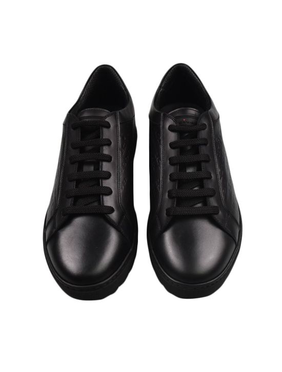 Kiton Kiton Black Leather Calf Shoes Black 001