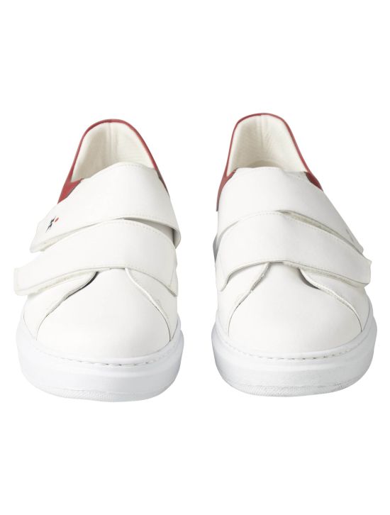Kiton Kiton White Leather Sneaker White 001