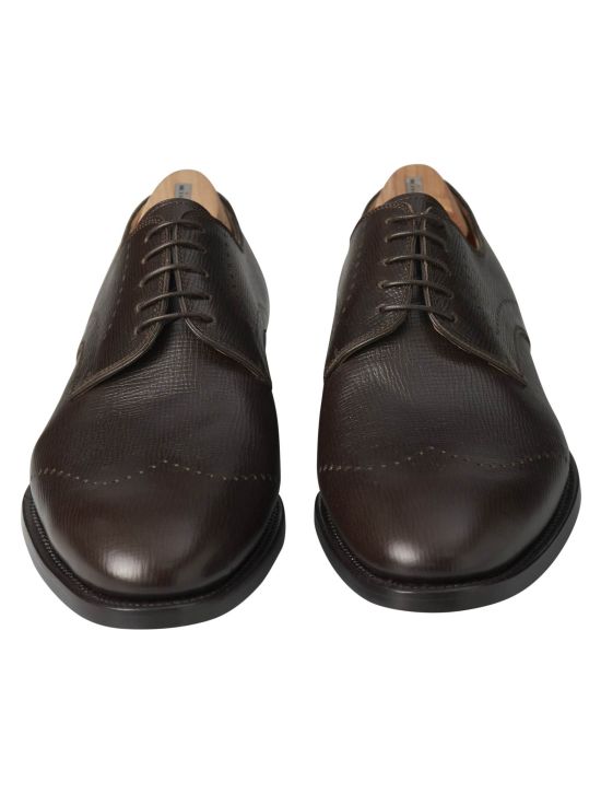Kiton Kiton Brown Leather Dress Shoes Brown 001