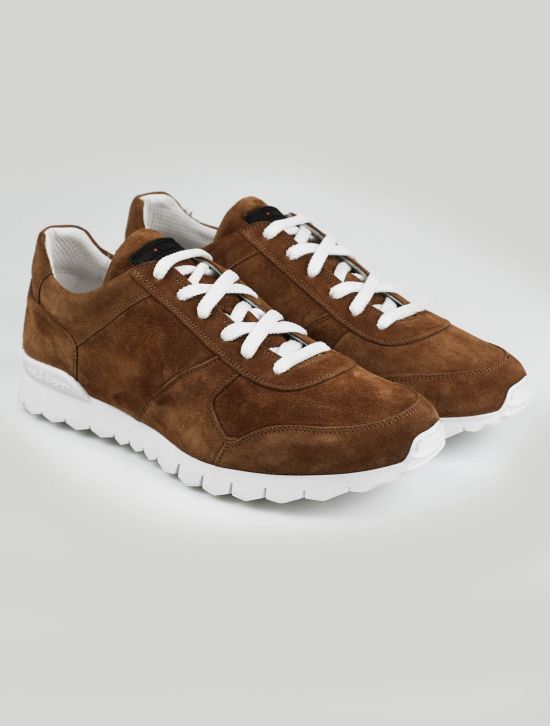 Kiton Kiton Brown Leather Suede Sneakers Brown 000