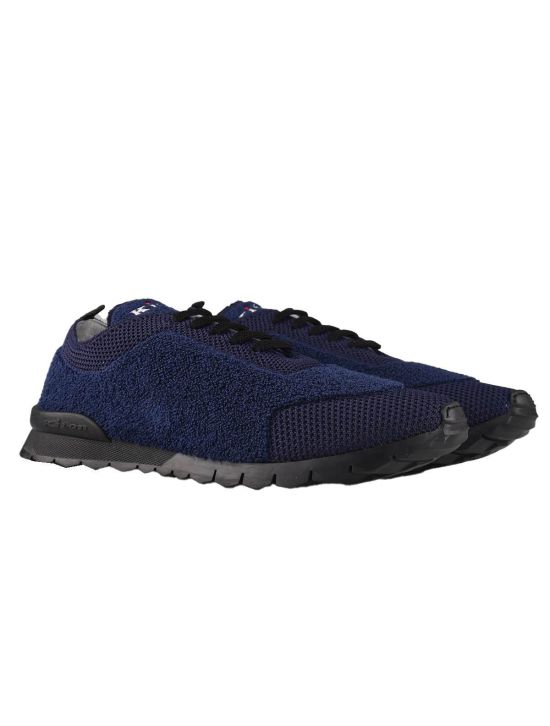 Kiton Kiton Blue Wool Shoes Blue 000