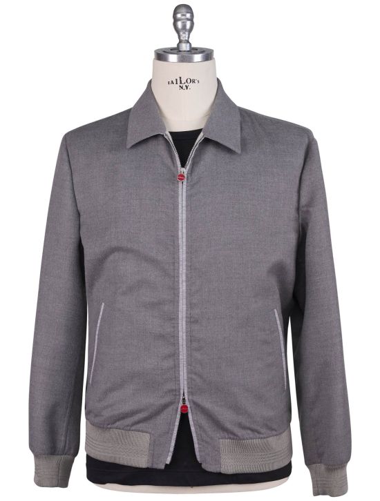 Kiton Kiton Gray Cashmere Silk Coat Gray 000