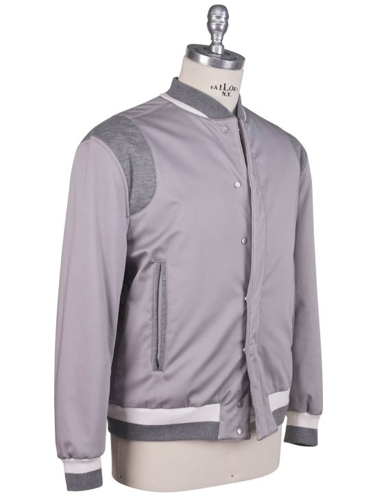 Kiton Kiton Gray Modal Cashemre Cotton Ea Coat Gray 001