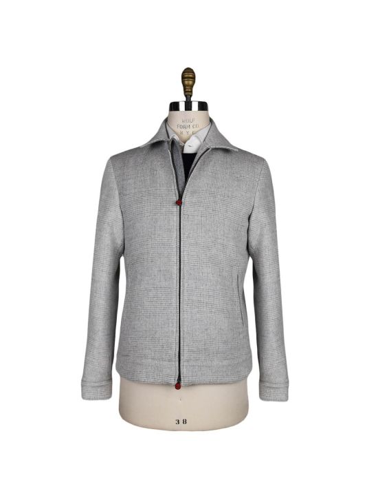 Kiton Kiton Gray Wool Cashmere Coat Gray 000