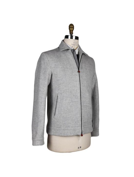Kiton Kiton Gray Wool Cashmere Coat Gray 001