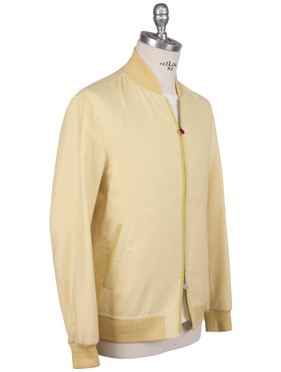 Kiton Kiton Yellow Cashmere Silk Coat Yellow 001