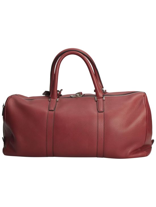Kiton Kiton Red Leather Travelbag Red 001