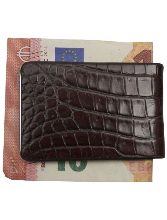 Men's Wallet ANTORINI Excellence in Black Genuine Crocodile