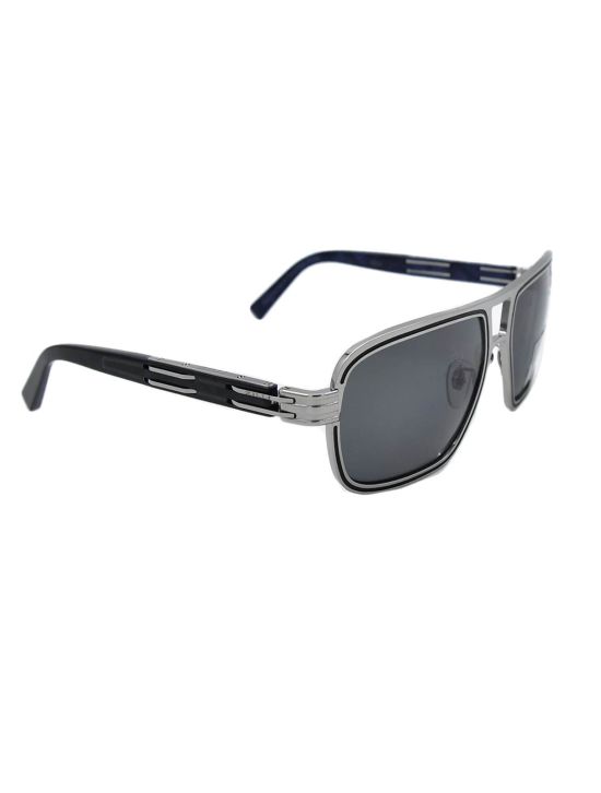 Zilli ZILLI Silver Titanium Acetate Sunglasses Silver 001