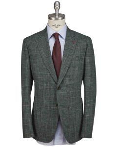 Isaia Isaia Blue Wool Silk Linen Suit Multicolor 000