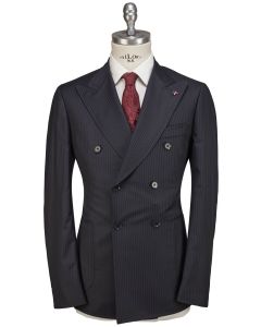 Isaia Isaia Blue Wool Suit Blue 000