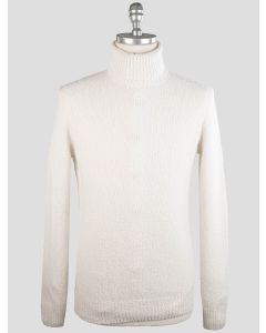 Gran Sasso Gran Sasso White Wool Pa Cashmere Sweater Turtleneck White 000
