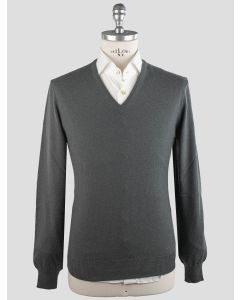 Gran Sasso Gran Sasso Gray Cashmere Sweater V-Neck Gray 000