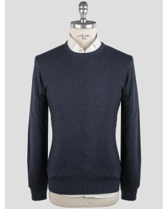 Gran Sasso Gran Sasso Blue Virgin Wool Viscose Cashmere Sweater Crewneck Blue 000