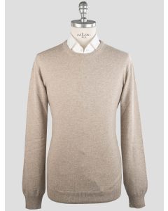 Gran Sasso Gran Sasso Beige Virgin Wool Viscose Cashmere Sweater Crewneck Beige 000