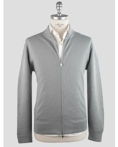Gran Sasso Gran Sasso Gray Virgin Wool Sweater Full Zip Gray 000